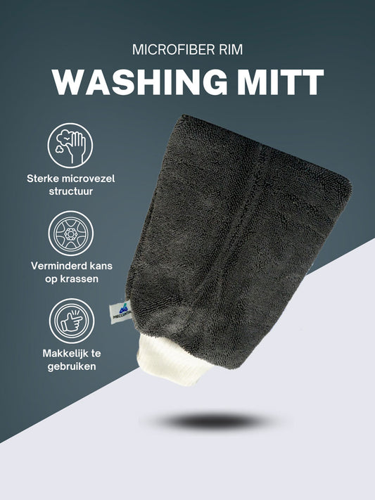 Grey Rim Washing Mitt